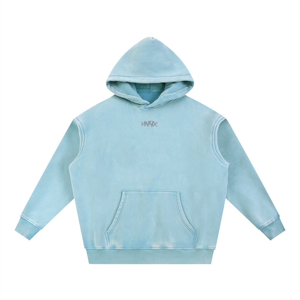 Snow Wash Fleece Oversized Hoodie