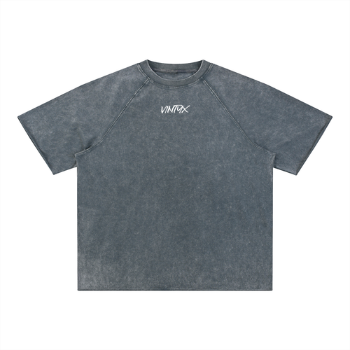 Unisex Mineral Wash Raw Edge T-Shirt