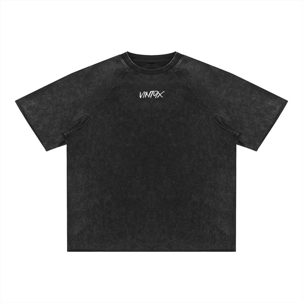 Unisex Mineral Wash Raw Edge T-Shirt