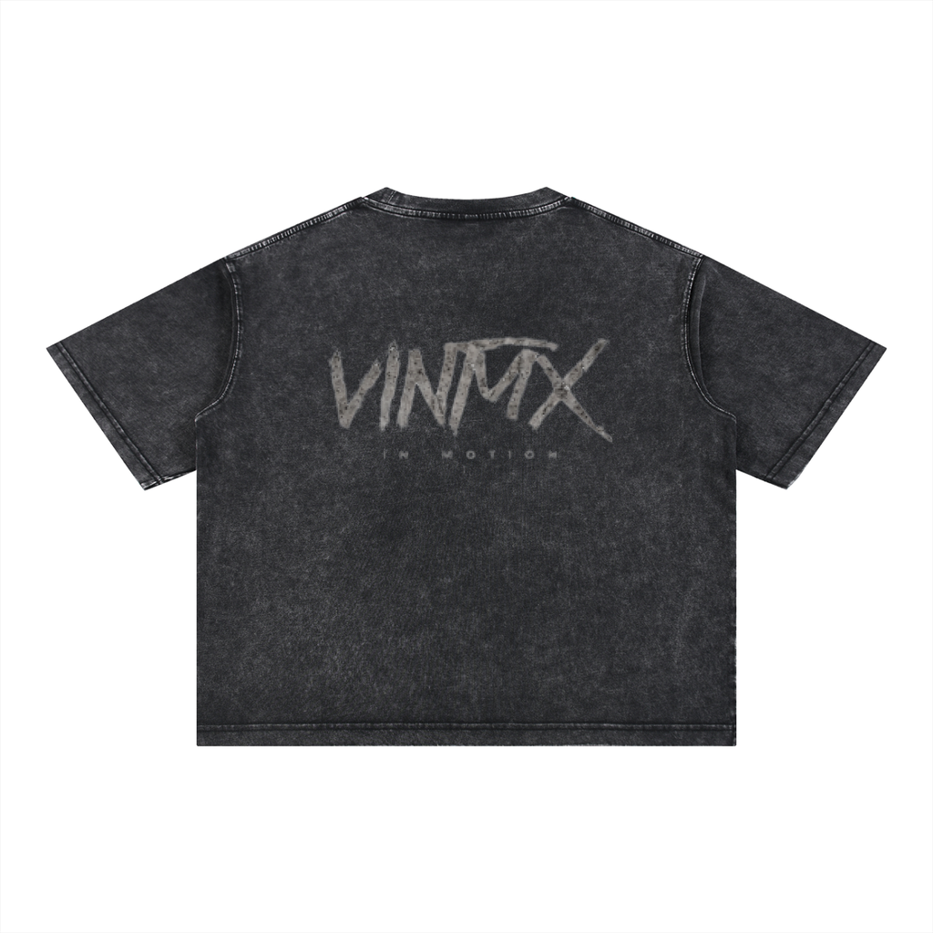 Snow Wash Boxy Cotton T-Shirt