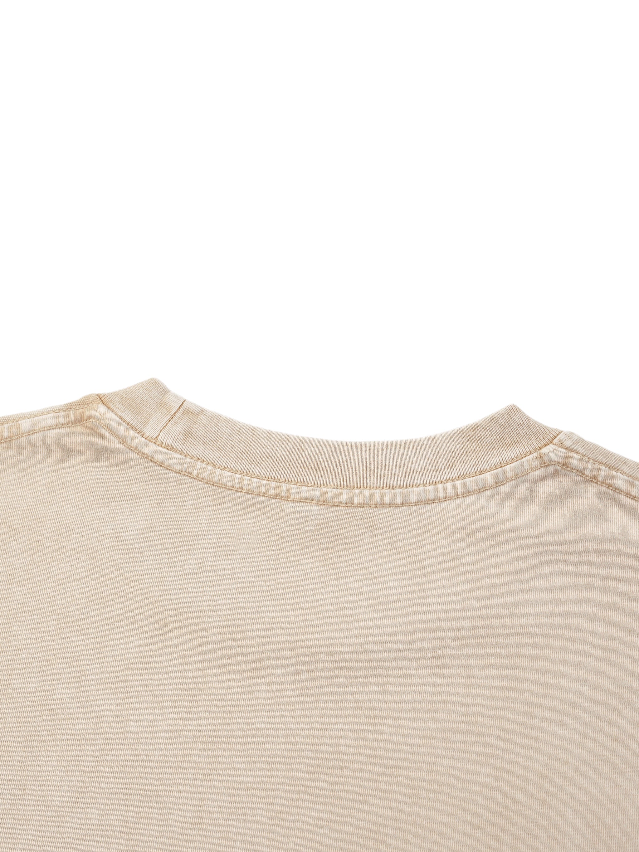 Snow Wash Boxy Cotton T-Shirt